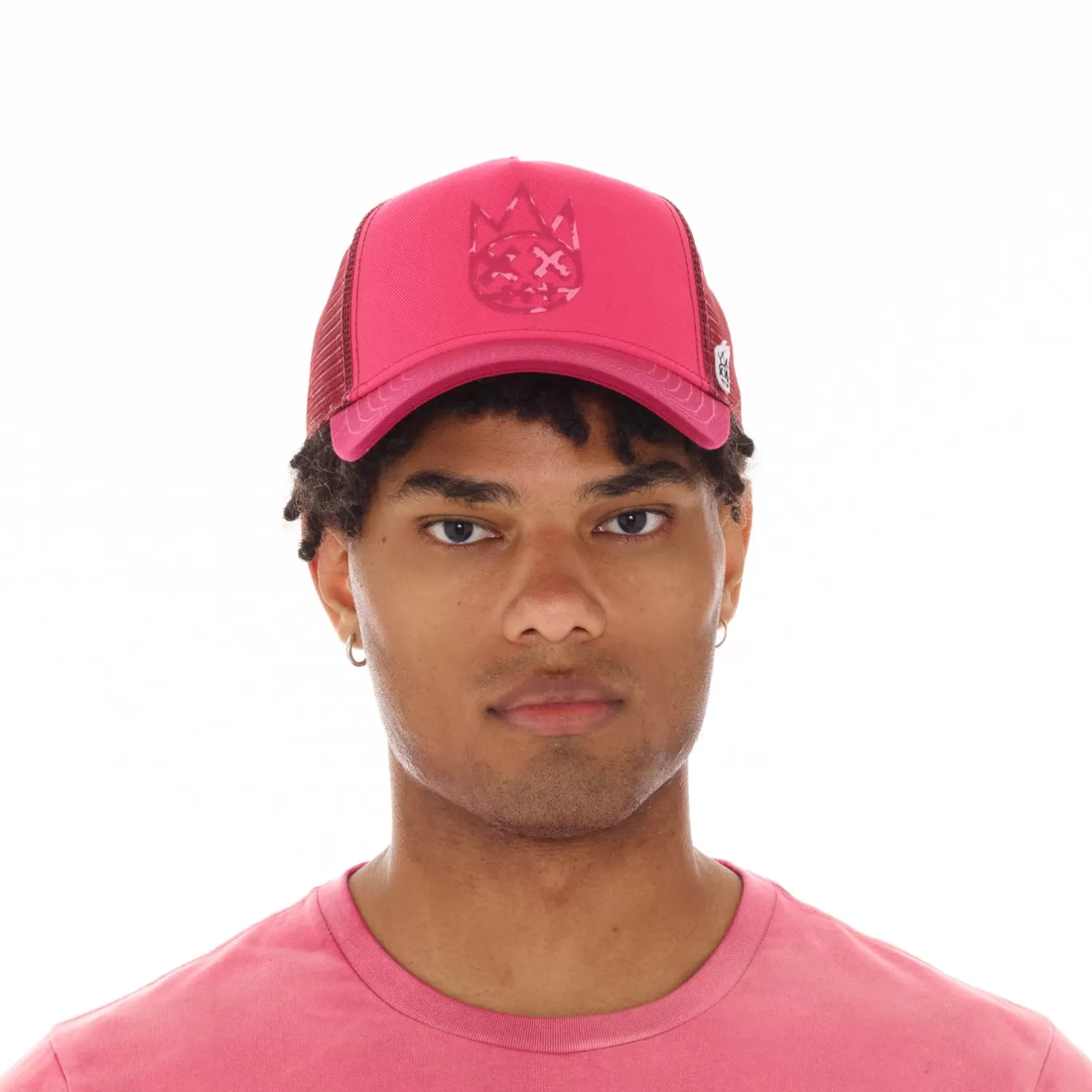 Cult Of Individuality Trucker Hats<CLEAN LOGO MESH BACK TRUCKER CURVED VISOR IN VINTAGE RED