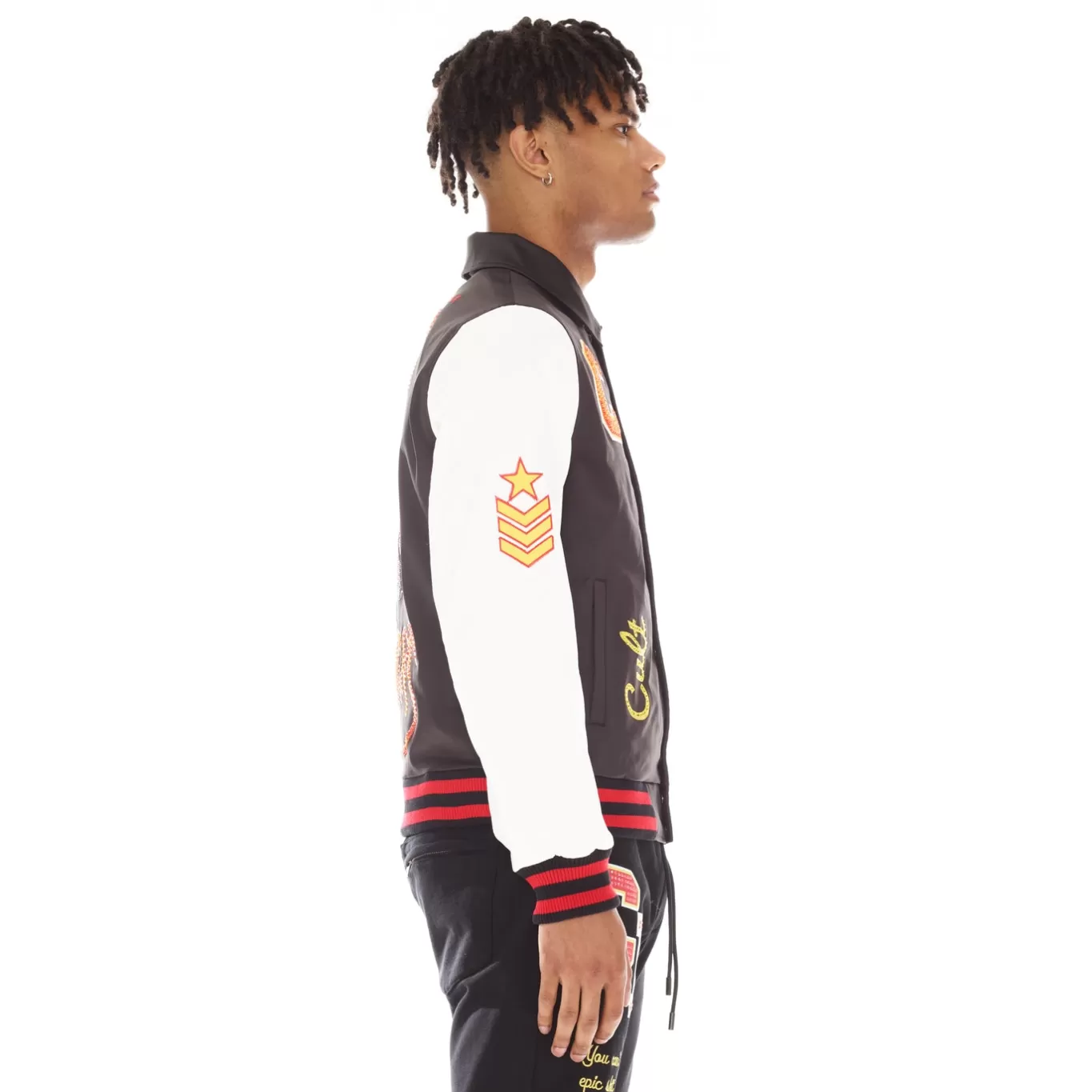 Cult Of Individuality Outerwear<NYLON TYPE II JACKET IN BLACK
