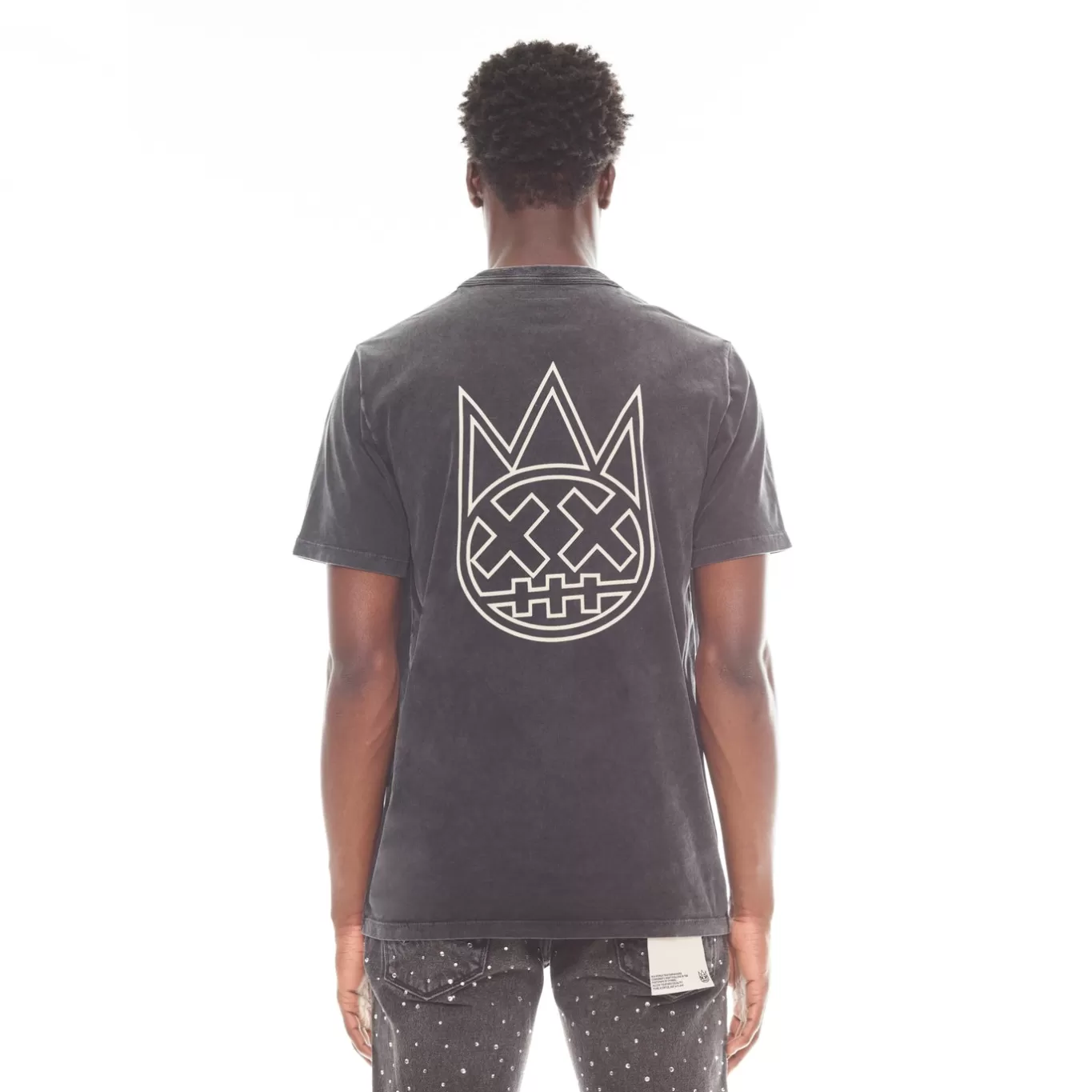 Cult Of Individuality T-Shirts<SHIMUCHAN LOGO SHORT SLEEVE CREW NECK T SHIRT IN VINTAGE BLACK