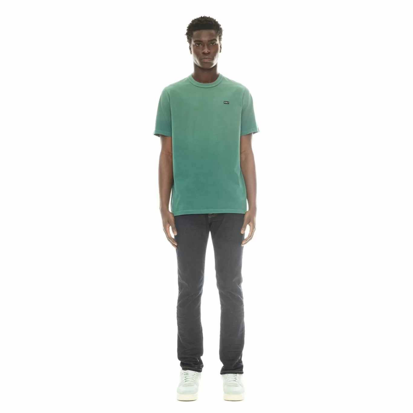 Cult Of Individuality T-Shirts<SHIMUCHAN LOGO SHORT SLEEVE CREW NECK T SHIRT IN VINTAGE GREEN