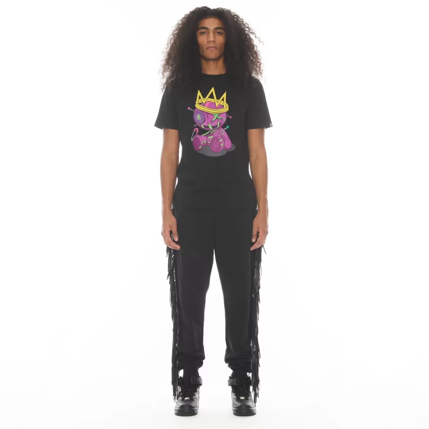 Cult Of Individuality T-Shirts<SHORT SLEEVE CREW NECK TEE 26/1'S "VOODOO DOLL" IN BLACK