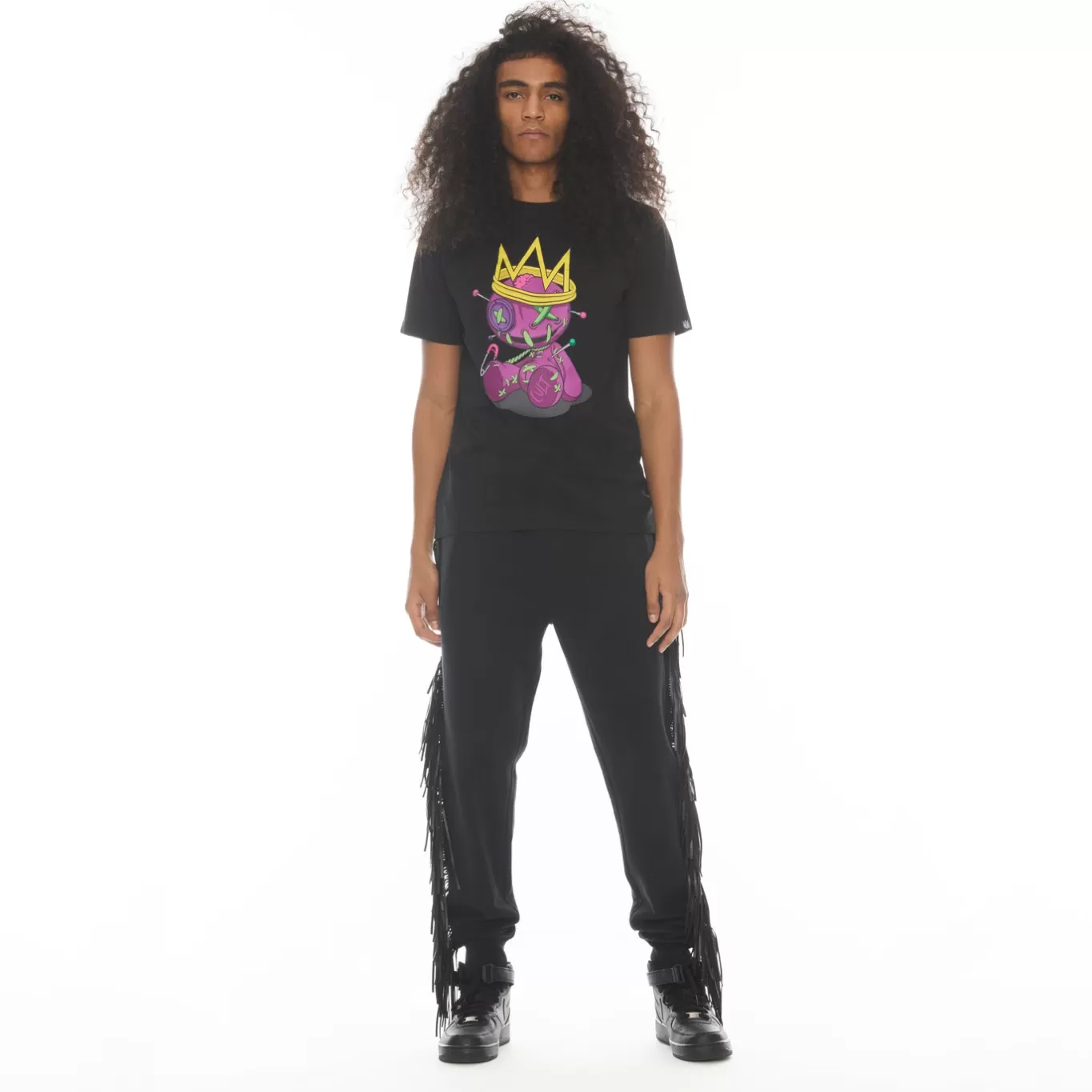 Cult Of Individuality T-Shirts<SHORT SLEEVE CREW NECK TEE 26/1'S "VOODOO DOLL" IN BLACK