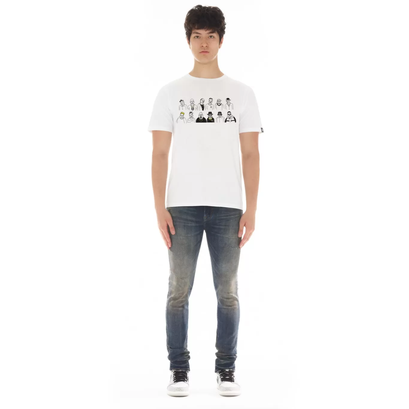 Cult Of Individuality T-Shirts<SHORT SLEEVE CREW NECK TEE "50 YEARS" IN WHITE