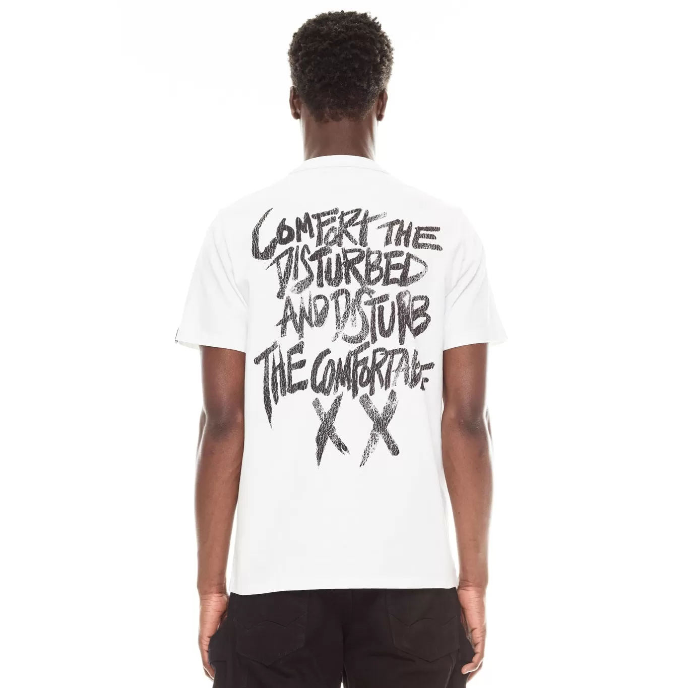 Cult Of Individuality T-Shirts<SHORT SLEEVE CREW NECK TEE "HAIL TO THE KING" IN WHITE