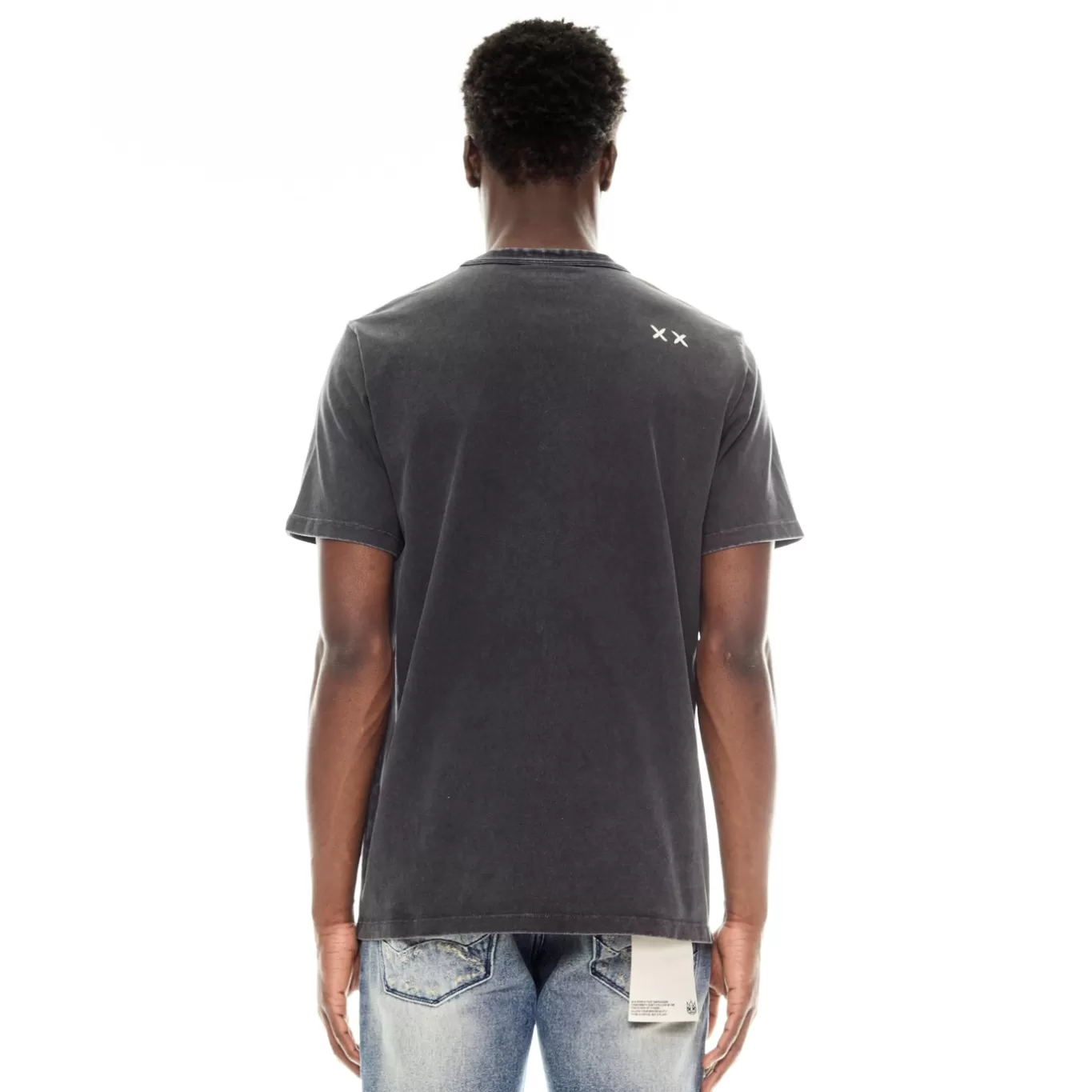 Cult Of Individuality T-Shirts<SHORT SLEEVE CREW NECK TEE "MAY THE BRIDGES I BURN" IN VINTAGE CHARCOAL GREY